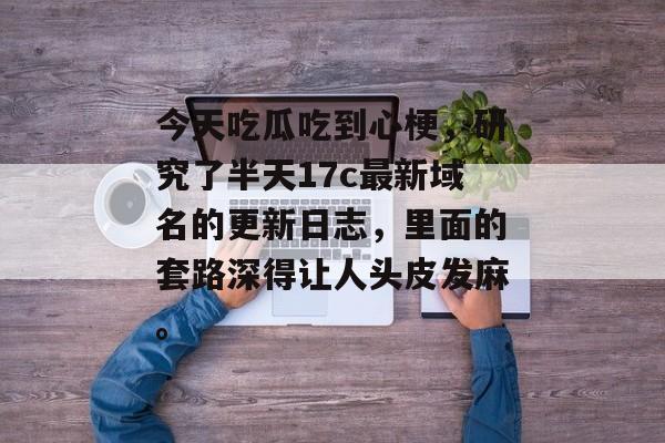 今天吃瓜吃到心梗，研究了半天17c最新域名的更新日志，里面的套路深得让人头皮发麻。